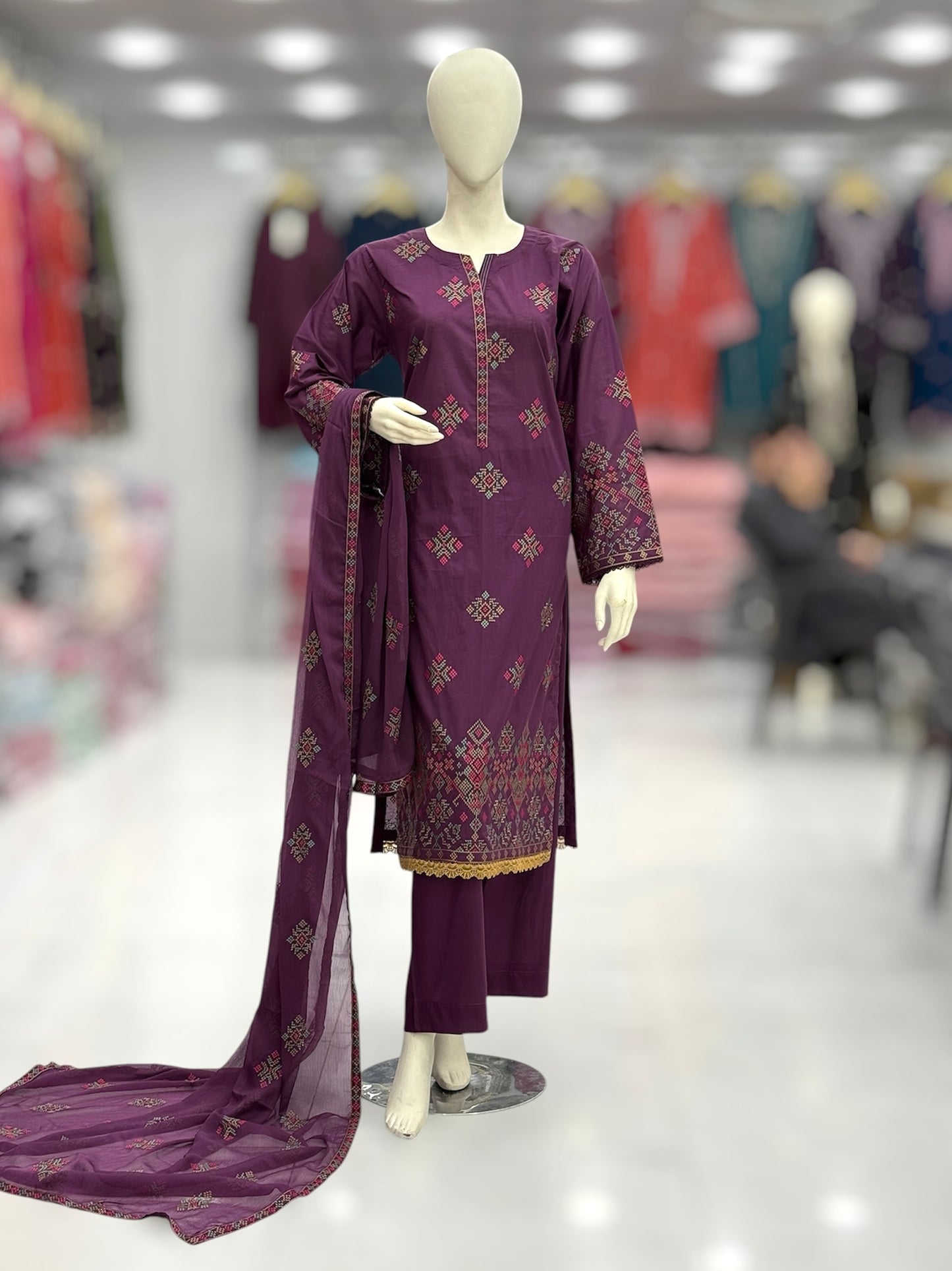 Swati Exclusive Lawn L88-A | Stitched | 3 Piece