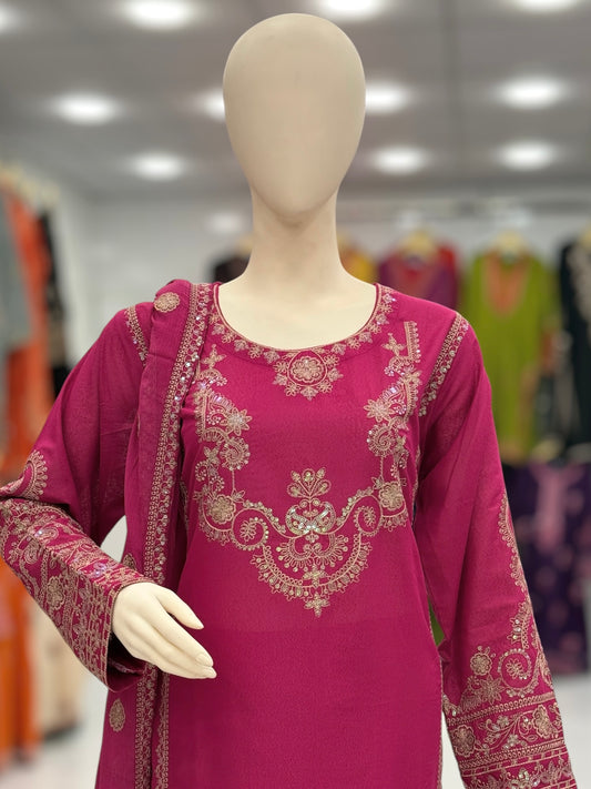 Taj Mahal Lawn Karandi K41-B | Stitched | 3 Piece