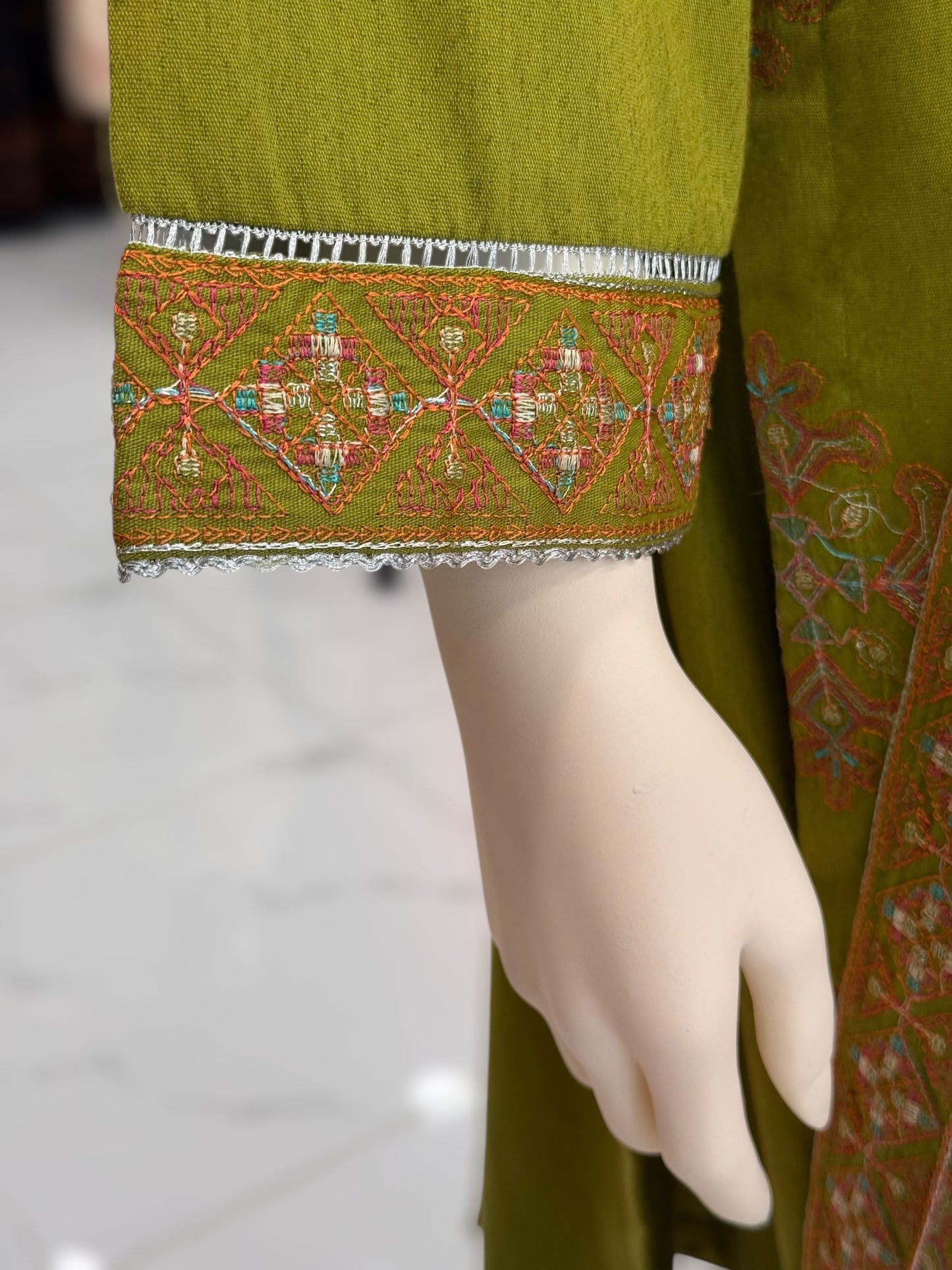 Embroidered Mehendi RC-501-A | 3 Piece | Stitched