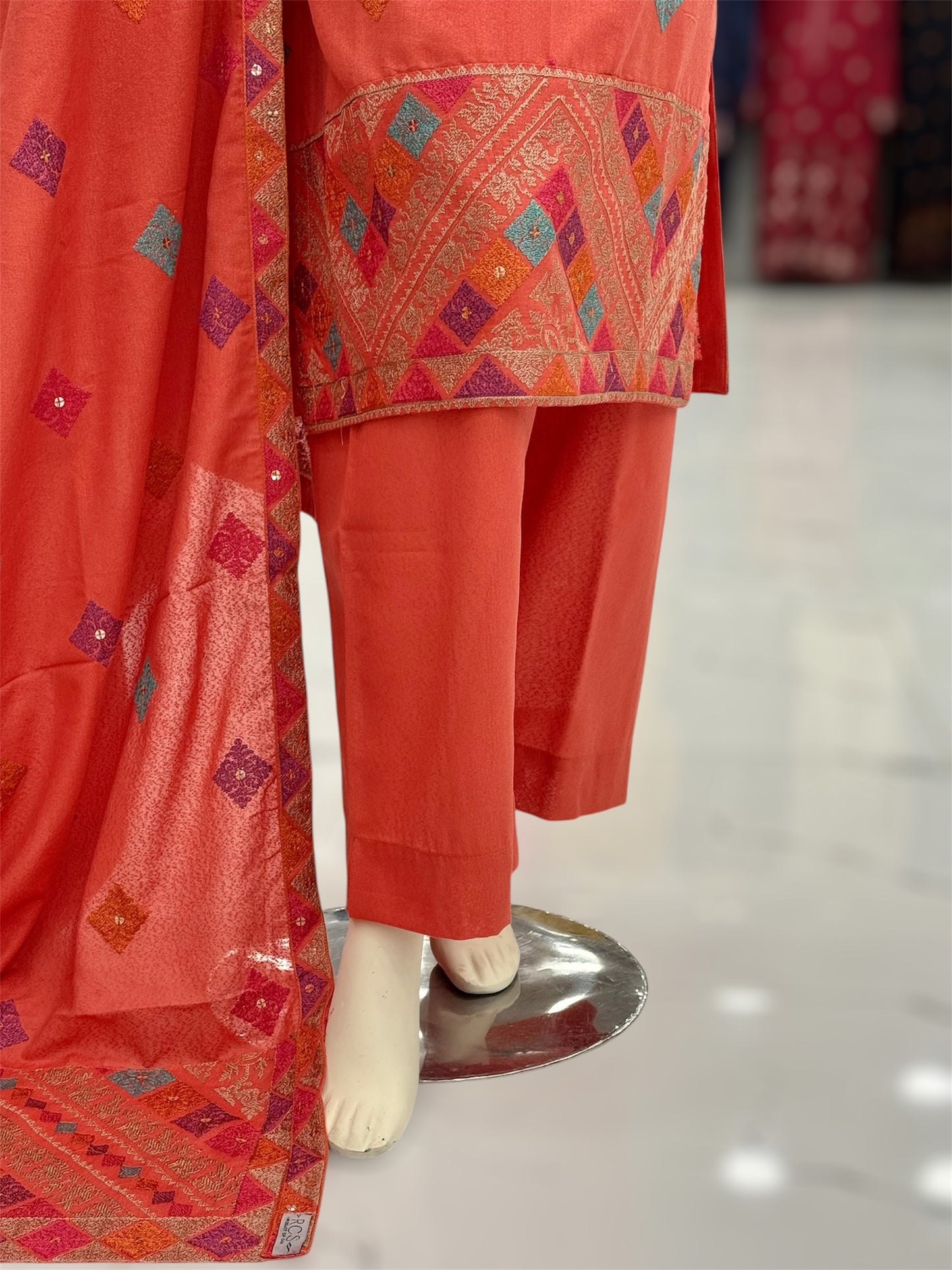 Magical Square Orange | MS-56C | 3 Piece | Stitched