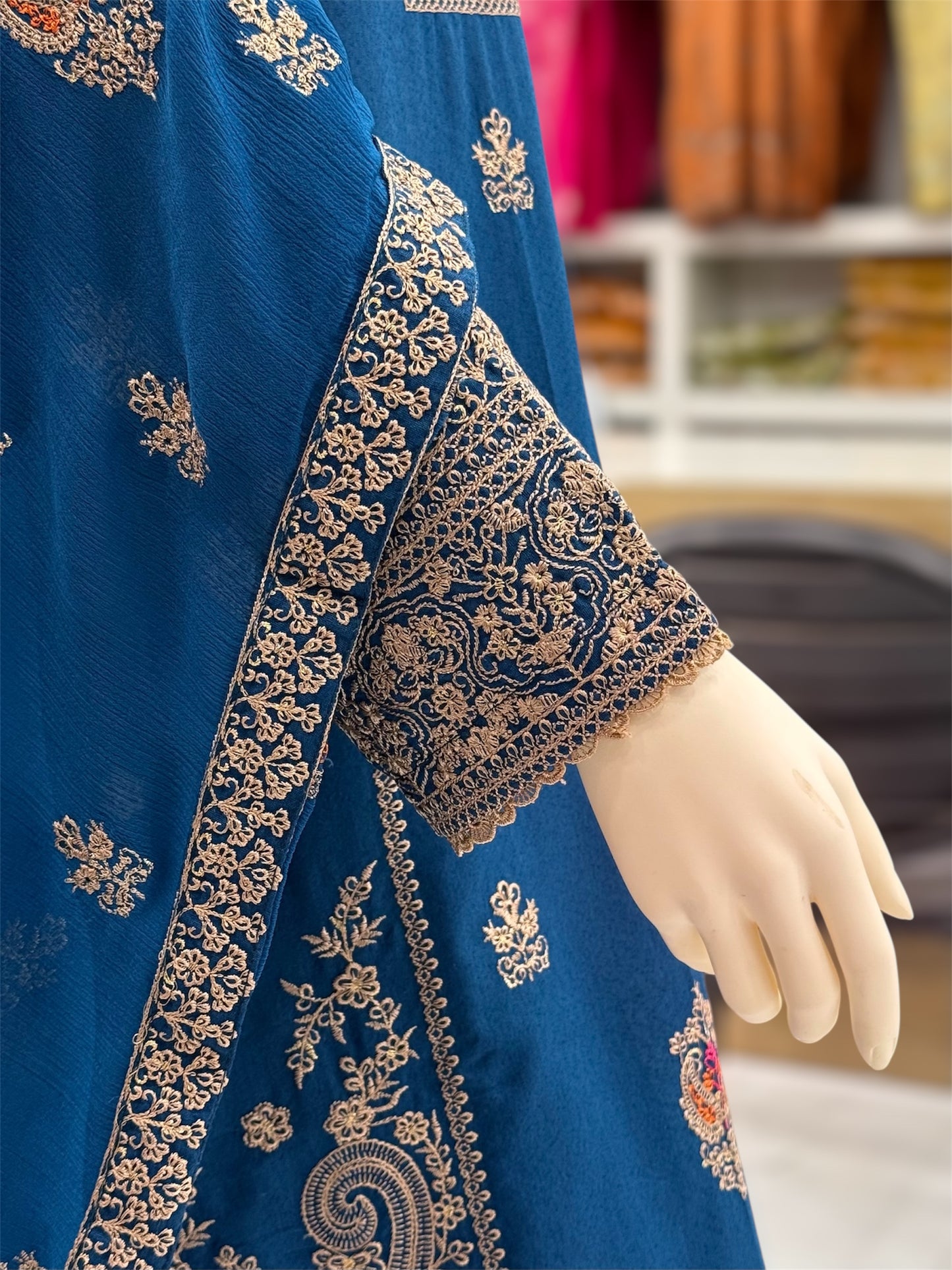 Bahar-e-subh Royal Blue 87-C | Stitched | 3 Piece