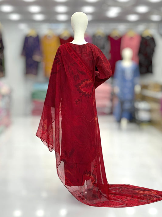 Black Leaf Exclusive Lawn L92-B | Stitched | 3 Piece