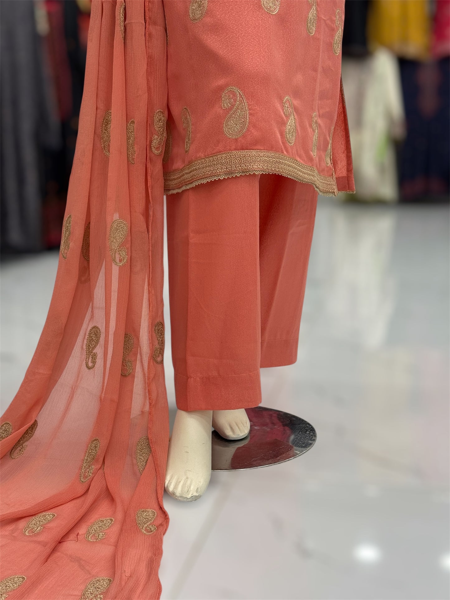 Fusion Peach 88-D | Stitched | 3 Piece