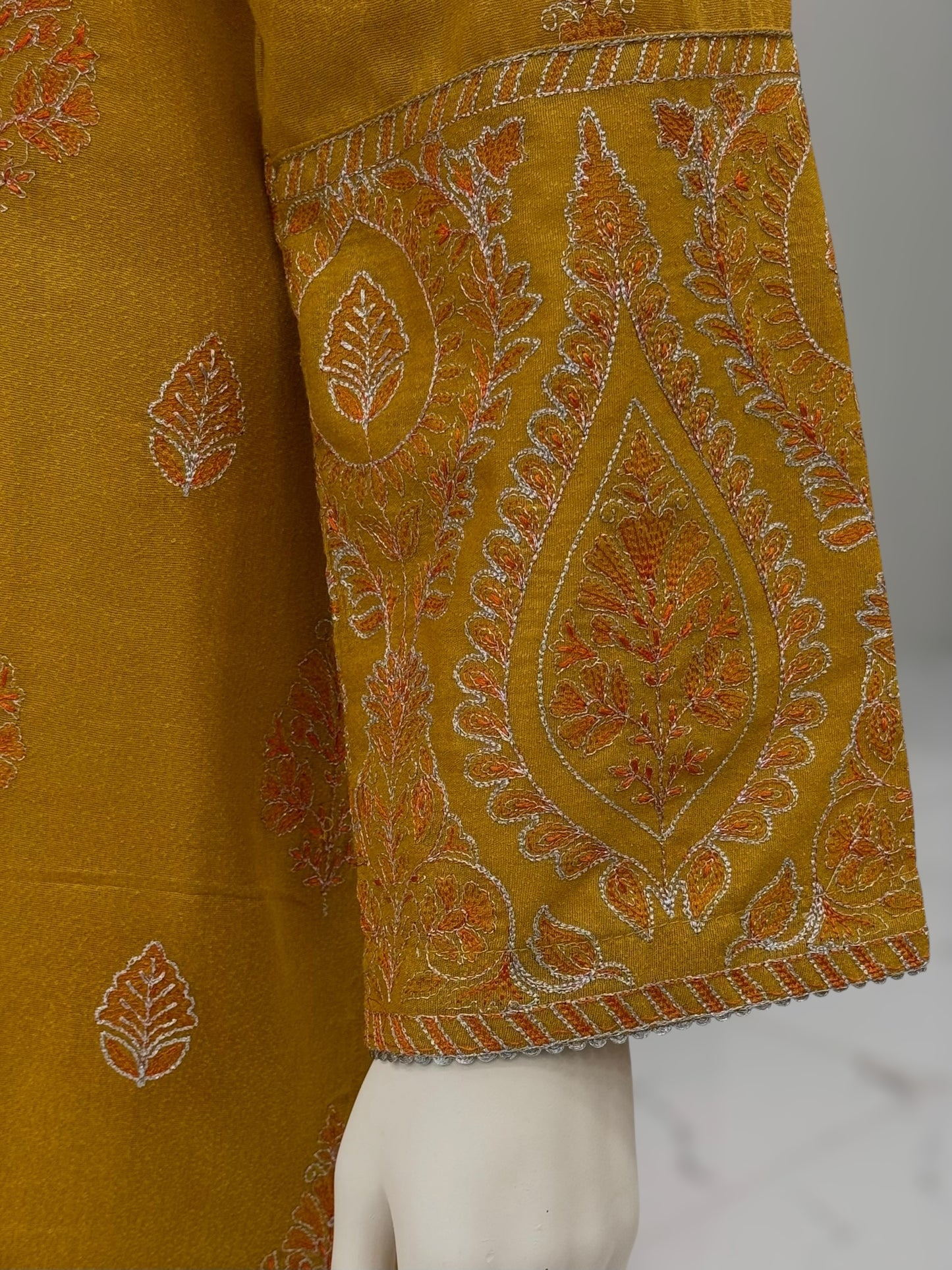 Embroidered Yellow CHL-85A | 3 Piece | Stitched
