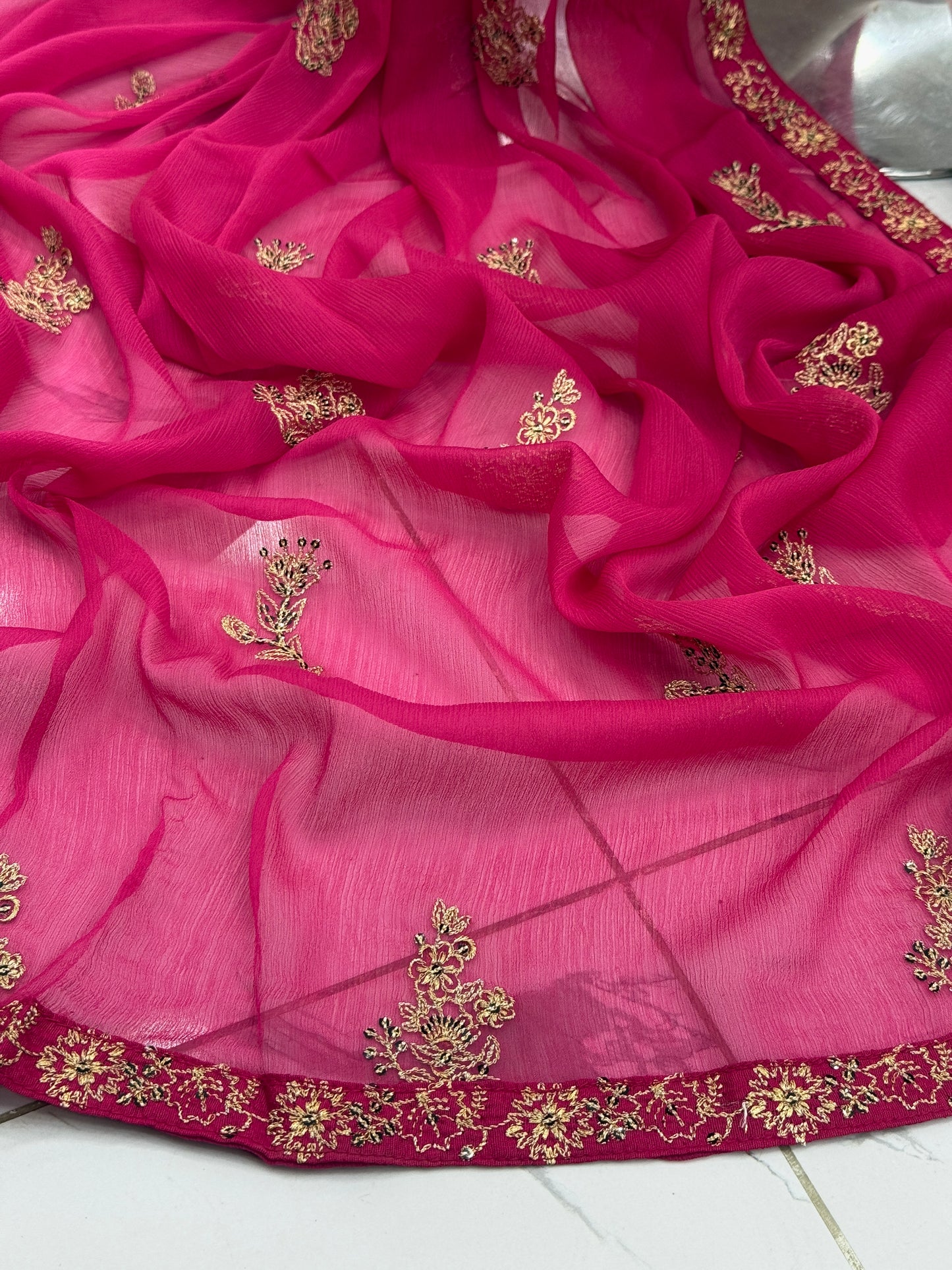 Meher-e-Zari Lawn Karandi K48-B | Stitched | 3 Piece