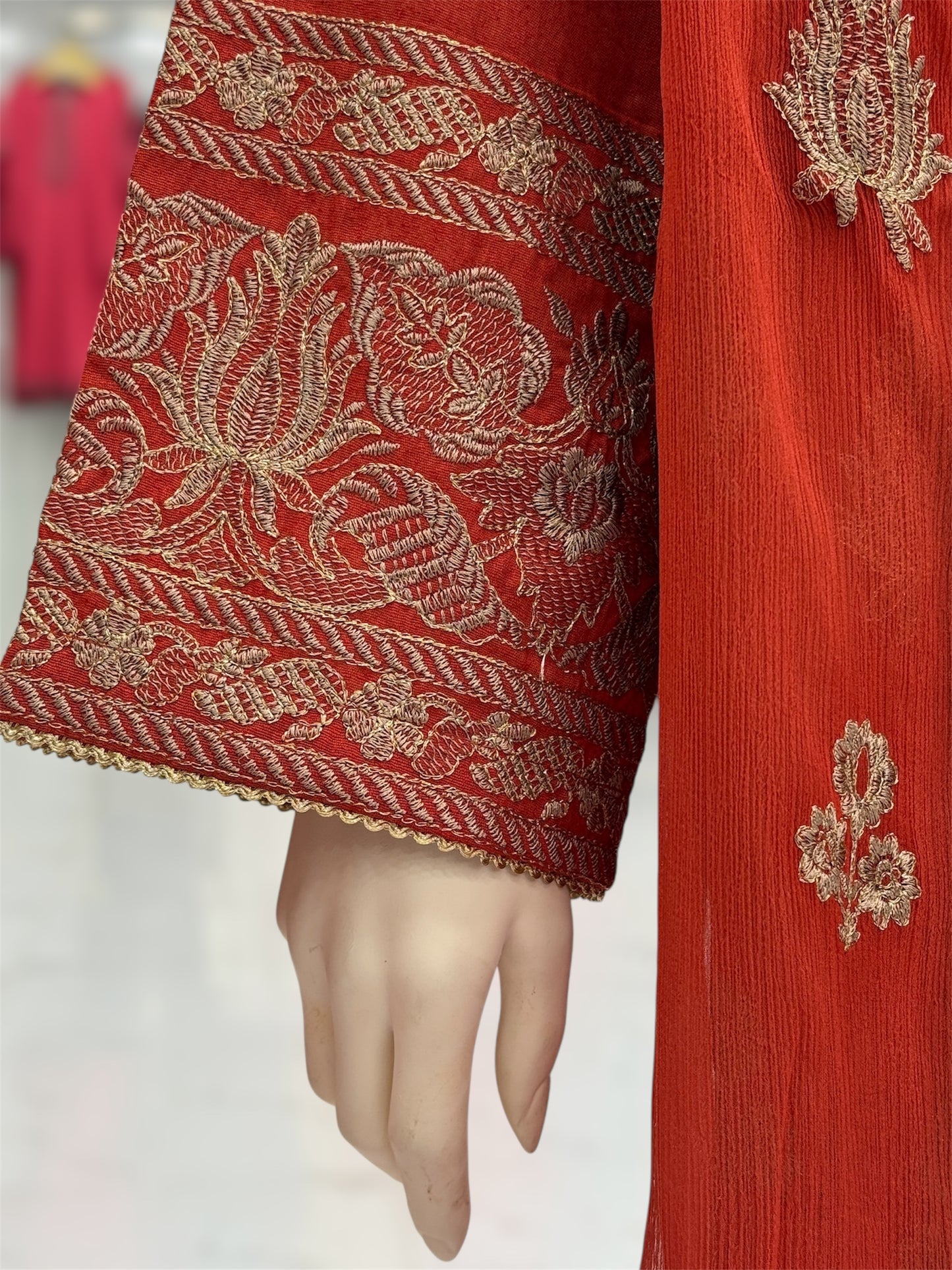 Blossom Rust 91-A | Stitched | 3 Piece