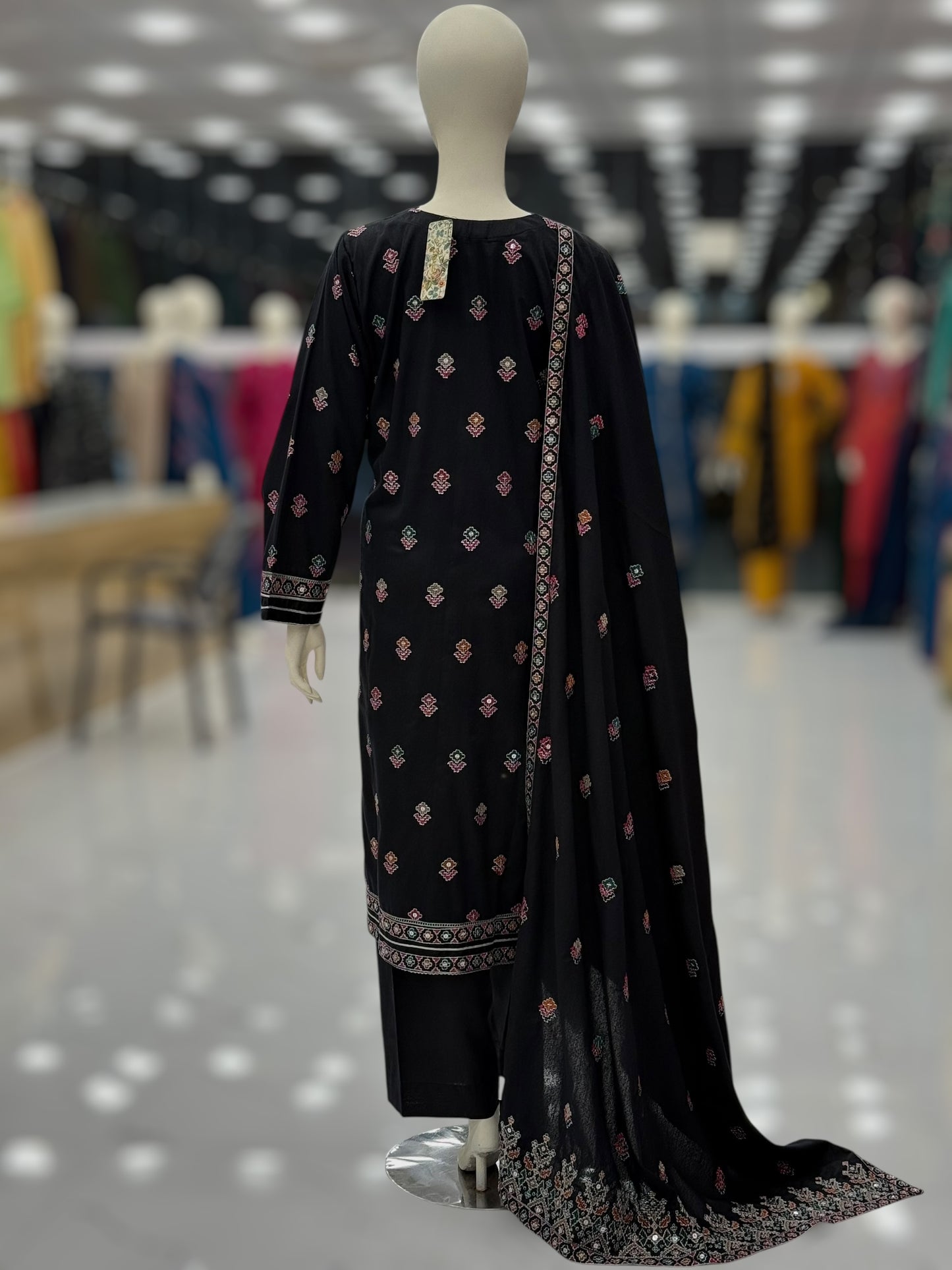 Sequence Embroidered Black-115 | Stitched | 3 Piece
