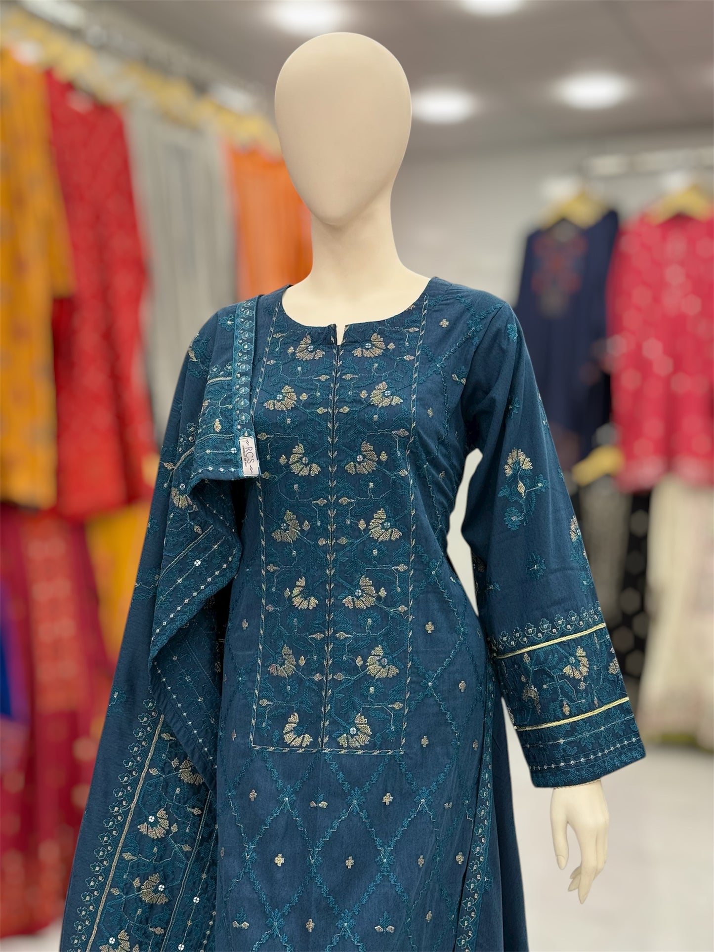 Golden Era Embroidered Zinc | GE-57A | 3 Piece | Stitched