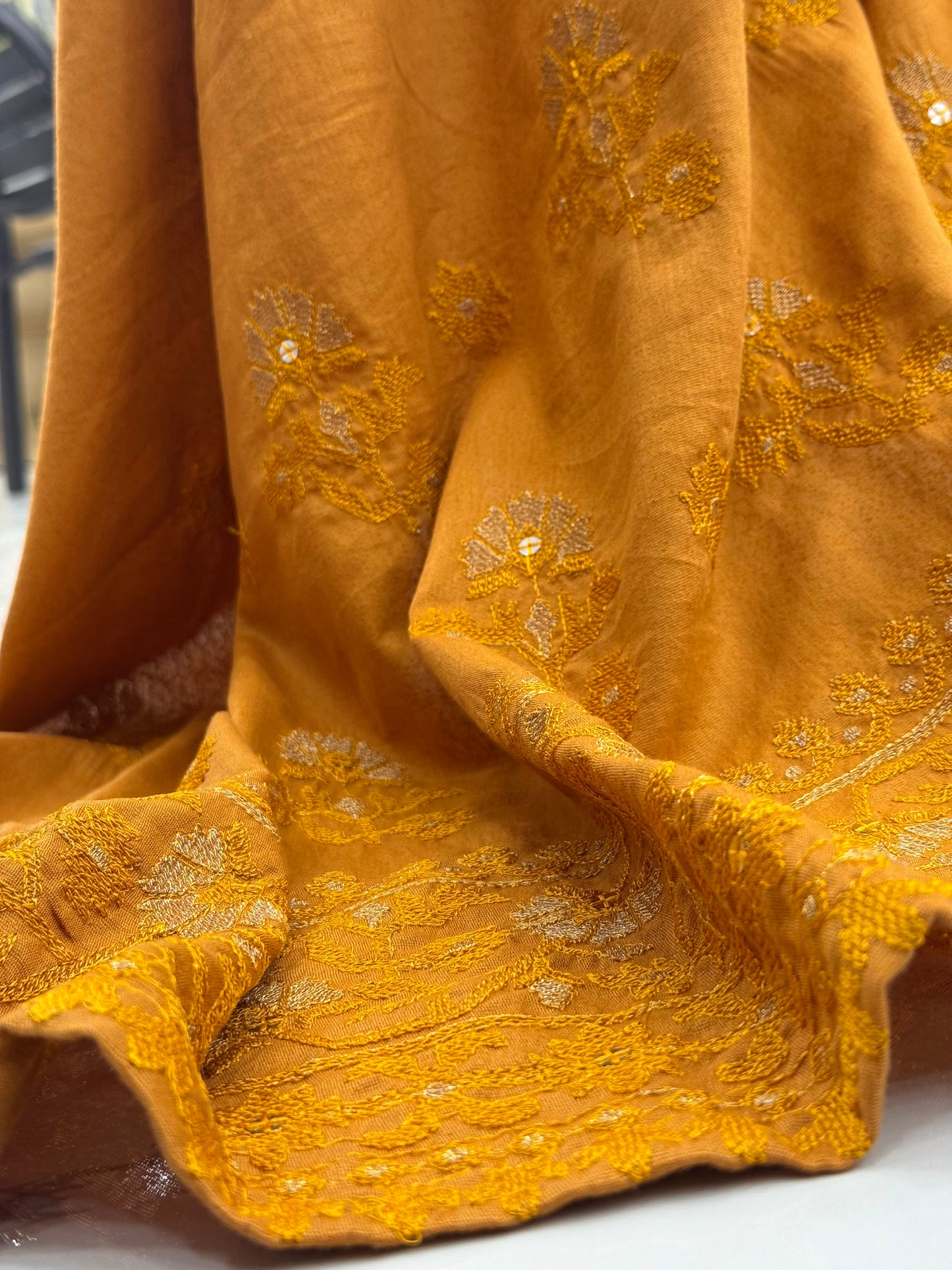 Golden Era Embroidered Mustard | GE-57B | 3 Piece | Stitched