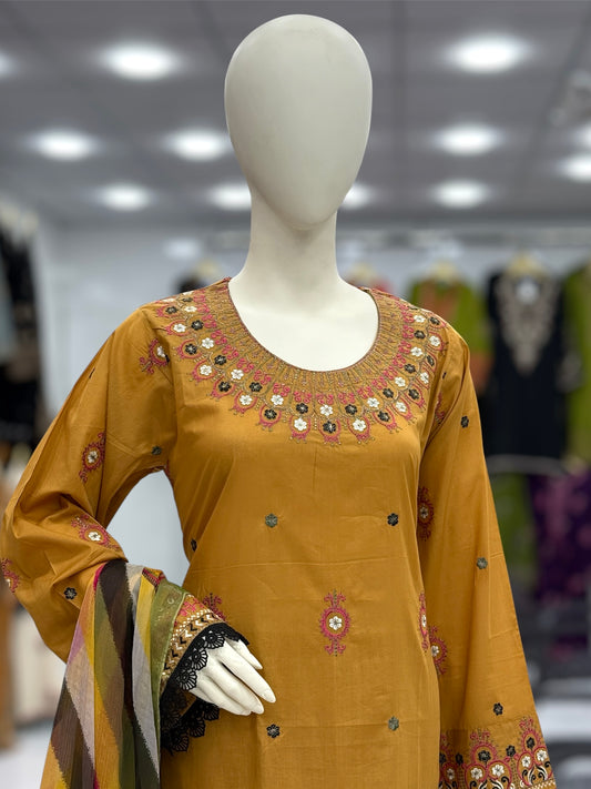 Sunshine Premium Lawn L43-B | Stitched | 3 Piece