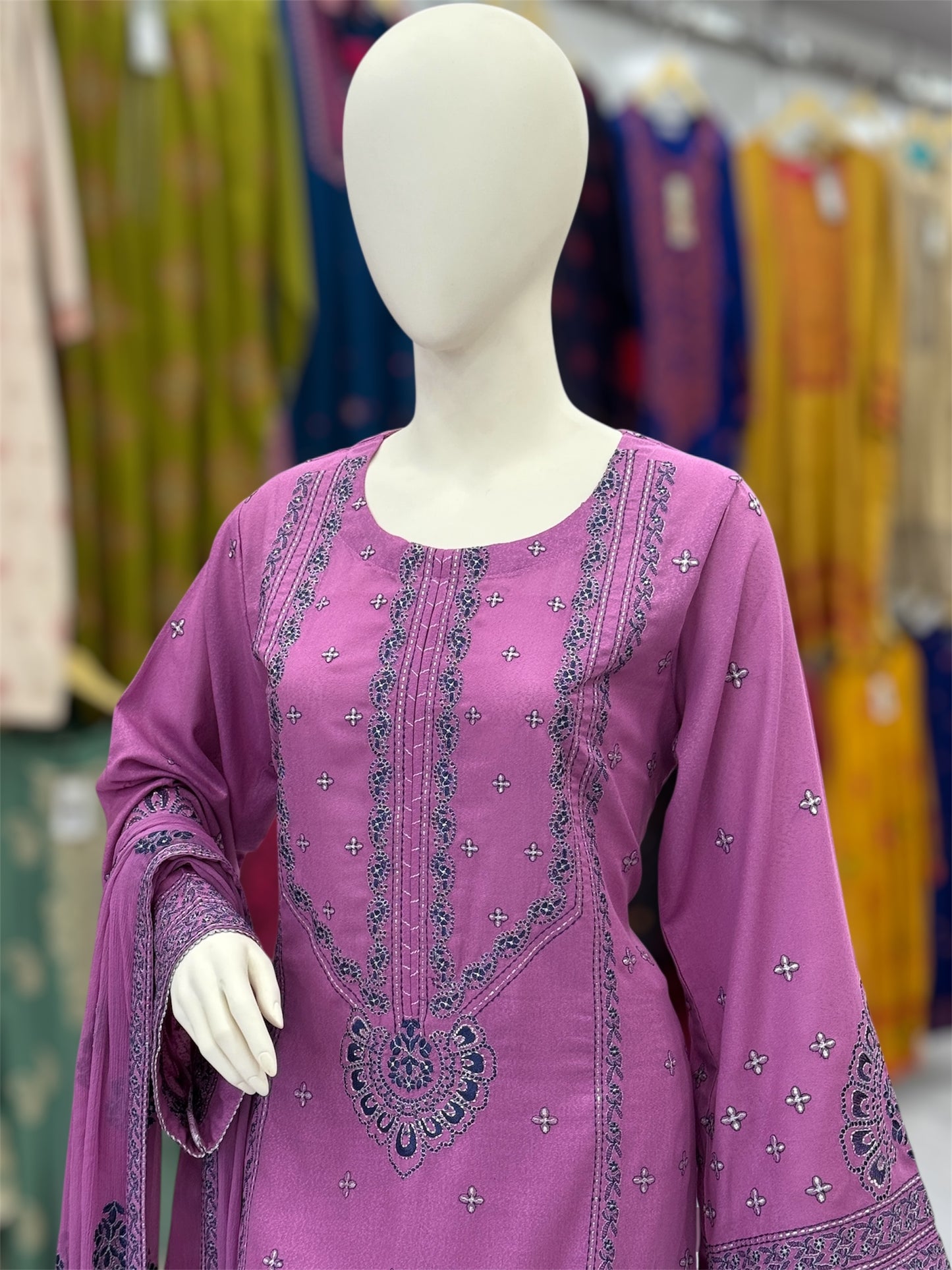 Mortaj Lilac 92-A | Stitched | 3 Piece