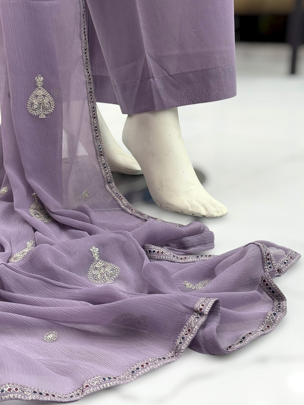 Dilkash Lawn Karandi K166-A | Stitched | 3 Piece