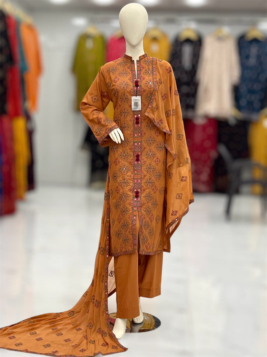 Egyptian Glamour Beige 88-A | Stitched | 3 Piece