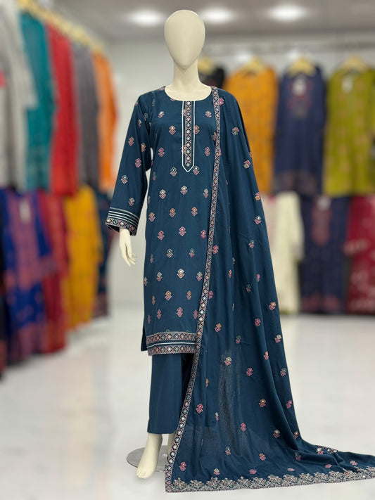 Sequence Embroidered Zinc-115 | Stitched | 3 Piece