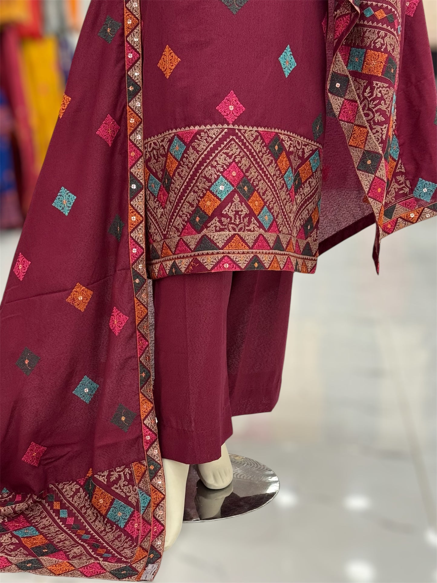 Magical Square Marjanda| MS-56A | 3 Piece | Stitched