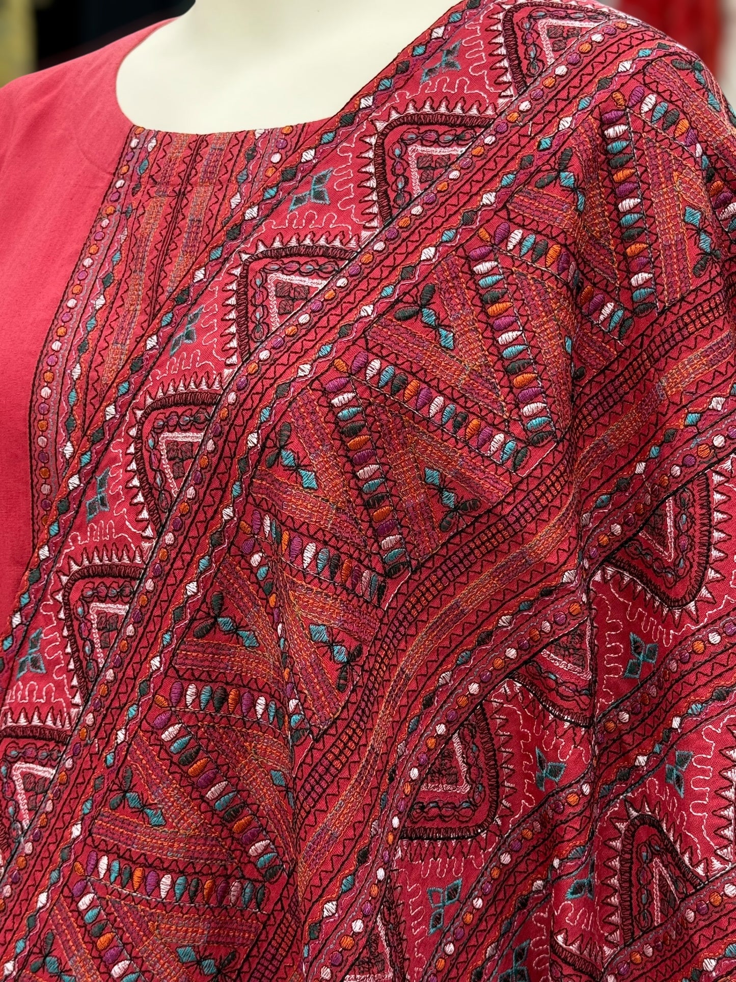 Embroidered Pink  RC-504-A | 3 Piece | Stitched