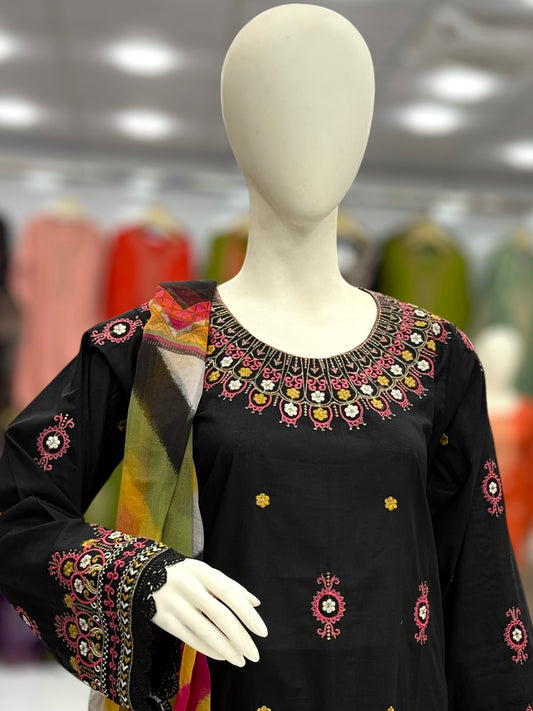 Sunshine Premium Lawn L43-A | Stitched | 3 Piece