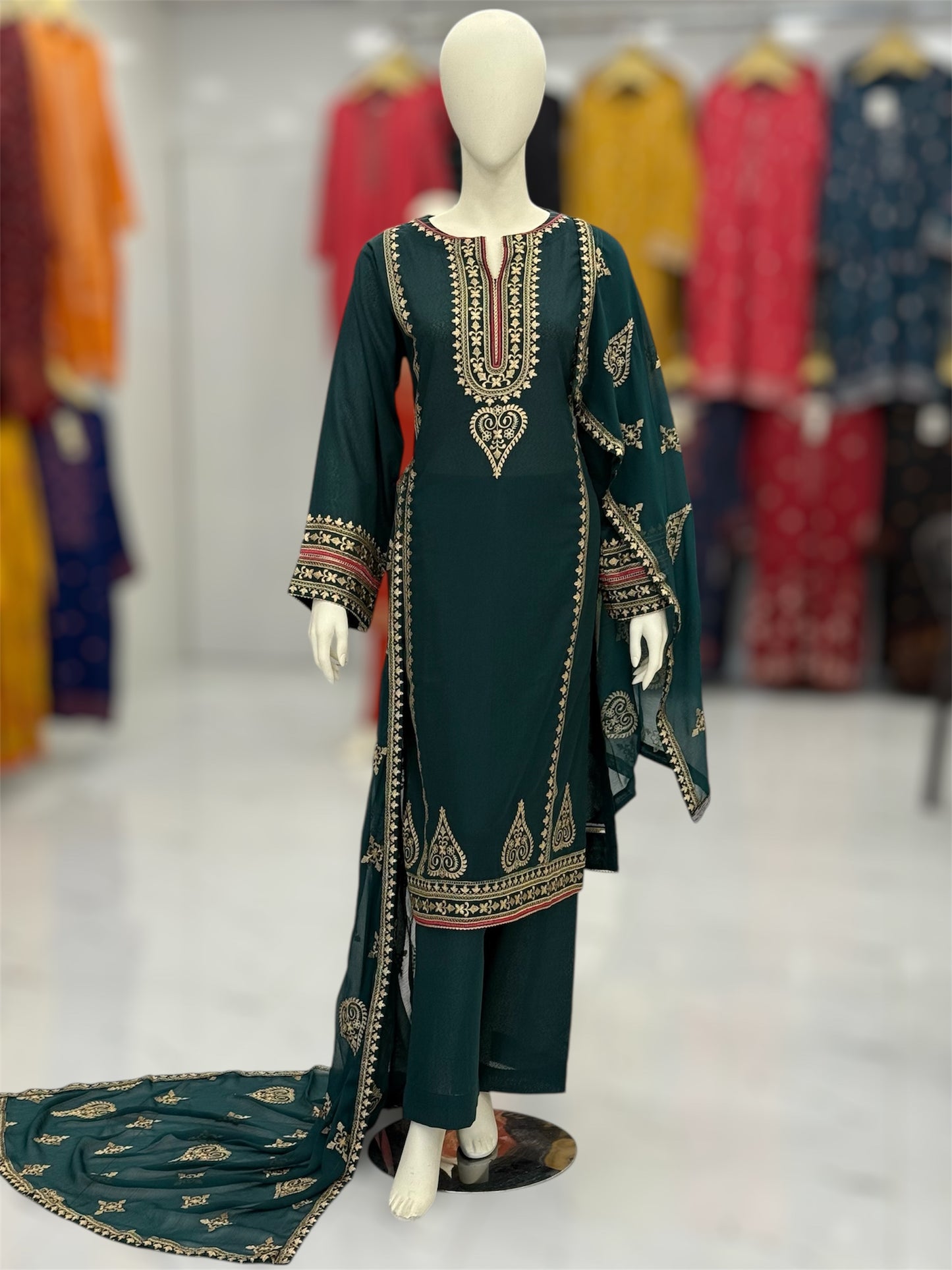 Golden Threads Mongia Karandi 89-B | Stitched | 3 Piece