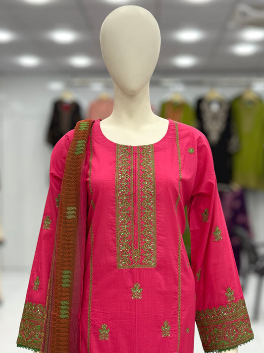 Bahar-e-subh Premium Lawn L44-A | Stitched | 3 Piece