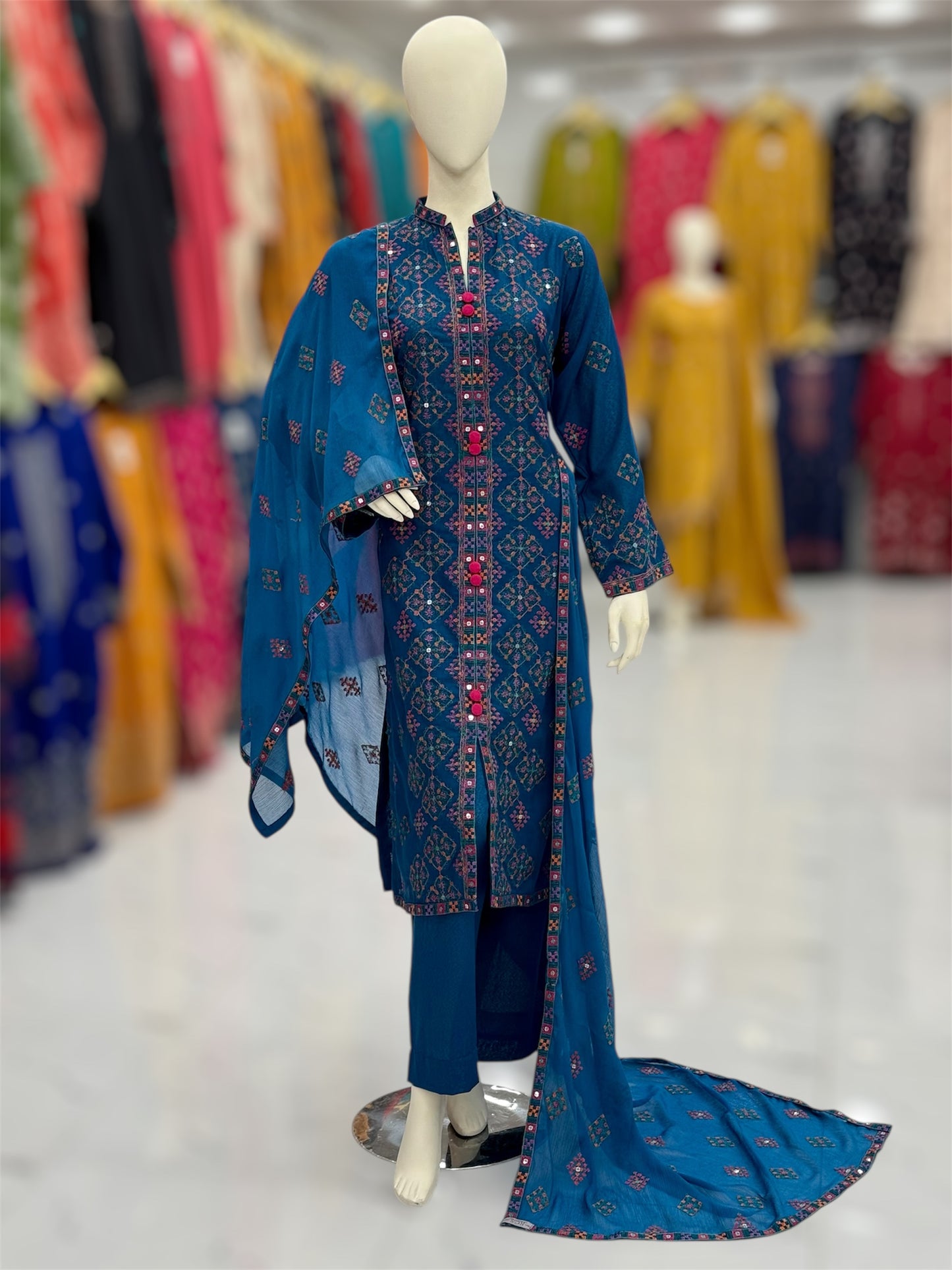 Egyptian Glamour Royal Blue 88-C | Stitched | 3 Piece