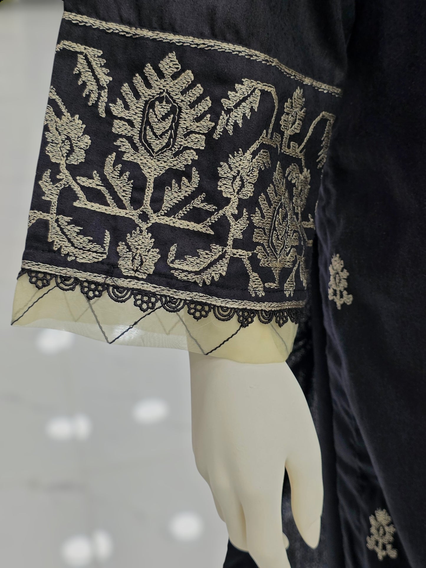 Embroidered Black EKP-101 | 3 Piece | Stitched