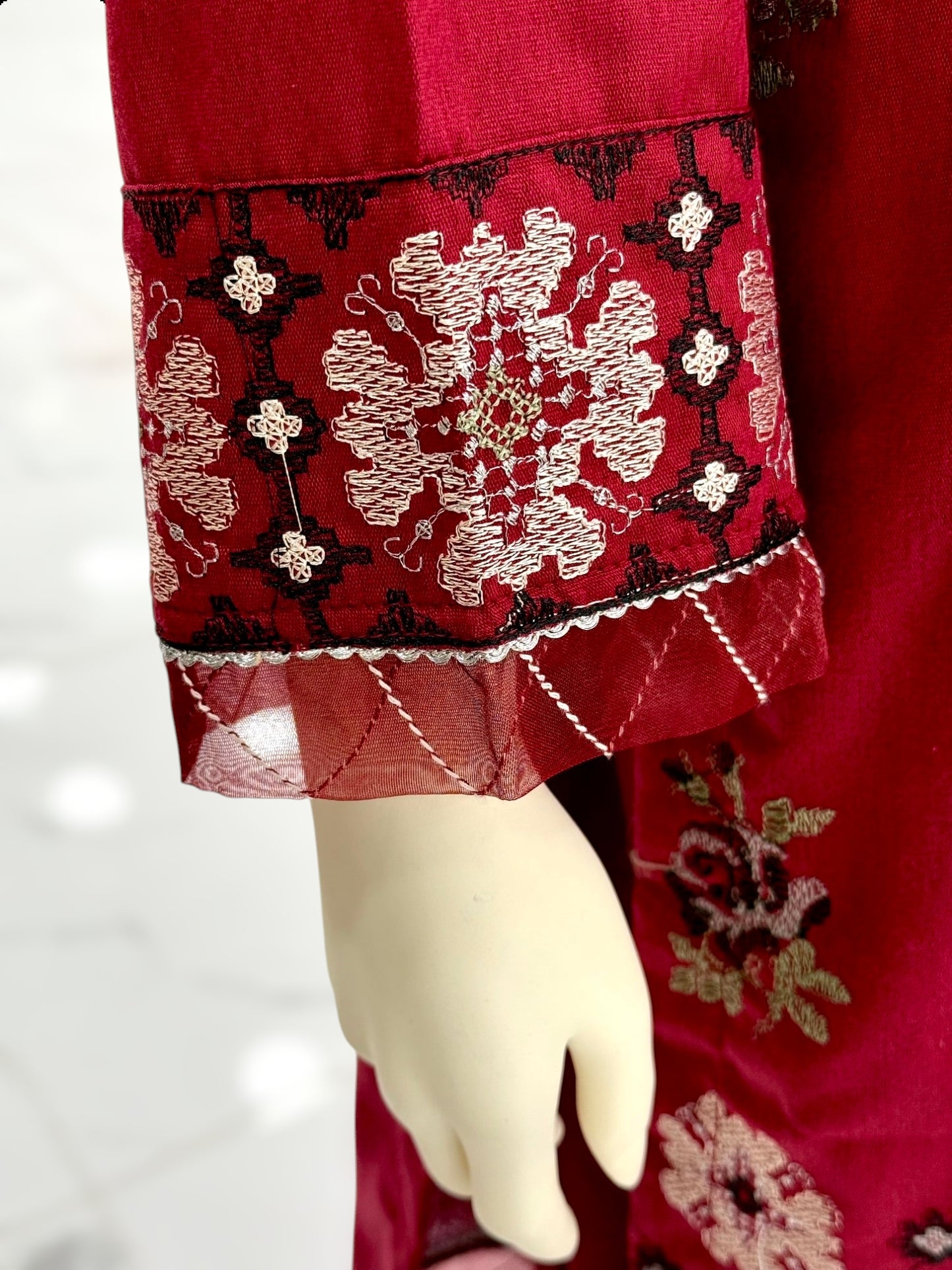 Embroidered Maroon EKP-104 | 3 Piece | Stitched