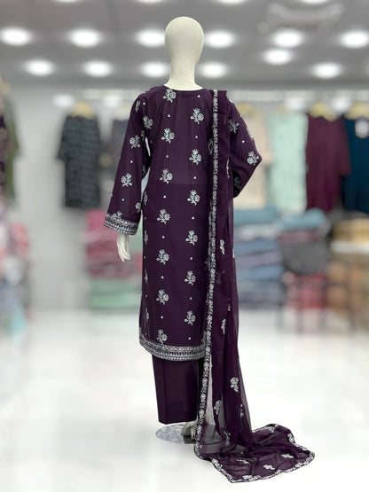 Meher-e-Zari Exclusive Lawn L78-A | Stitched | 3 Piece