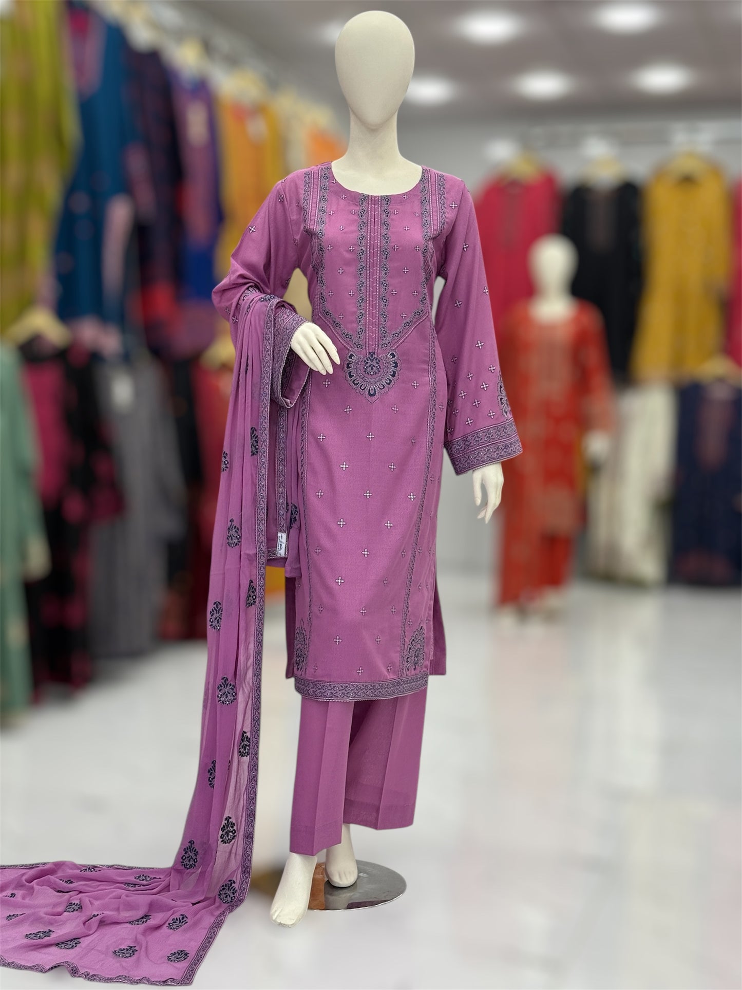 Mortaj Lilac 92-A | Stitched | 3 Piece