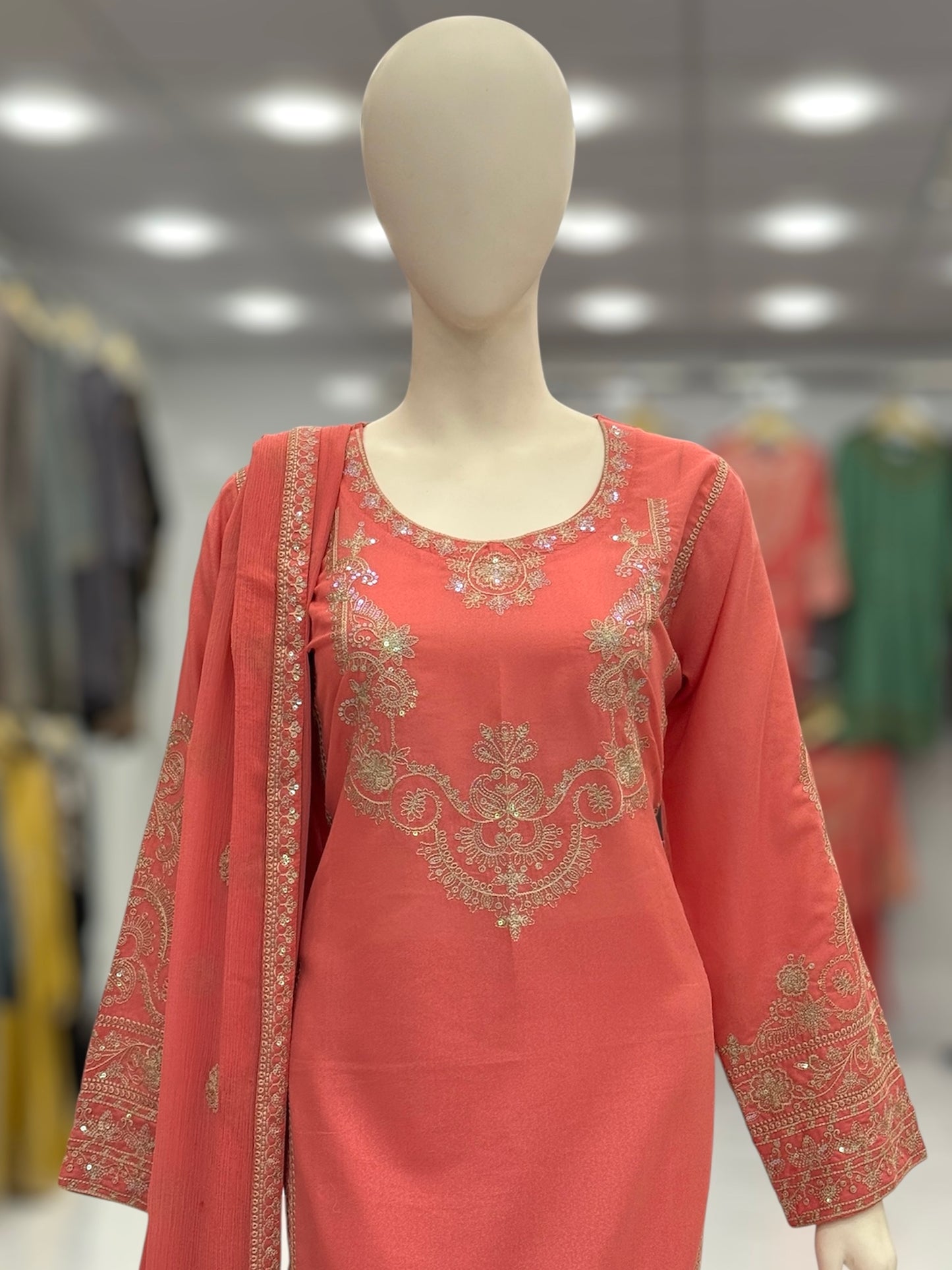 Taj Mahal Lawn Karandi K41-C | Stitched | 3 Piece