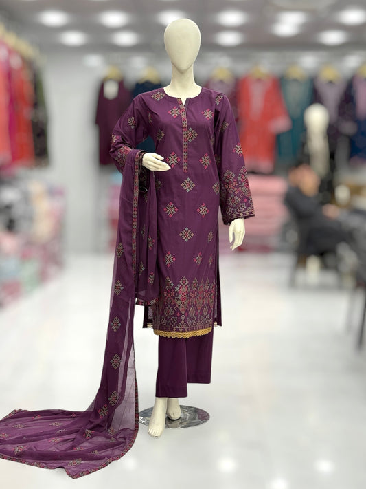 Swati Exclusive Lawn L88-A | Stitched | 3 Piece
