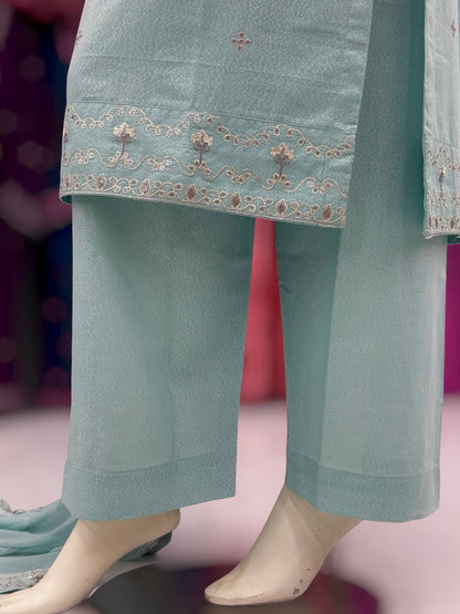 Nazneen Lawn Karandi K165-A | Stitched | 3 Piece