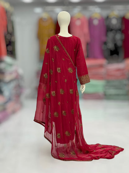 Zari Mahal Exclusive Lawn L95-C | Stitched | 3 Piece