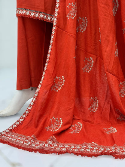 Monochrome Leather Peach 212-B | Stitched | 3 Piece