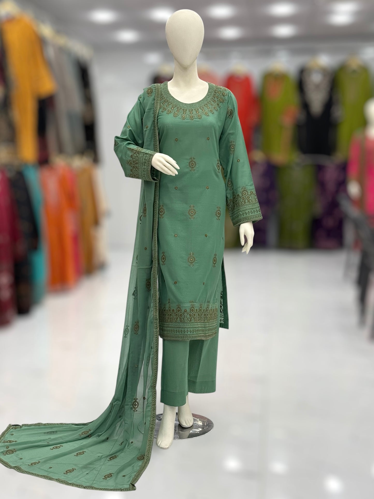 Sun Shine  Lawn Karandi K45-A | Stitched | 3 Piece