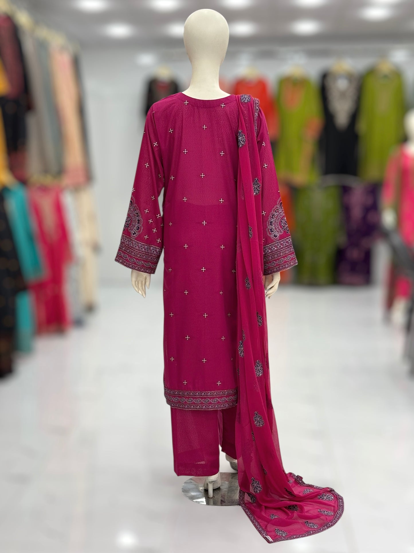 Mortaaj Lawn Karandi K46-B | Stitched | 3 Piece