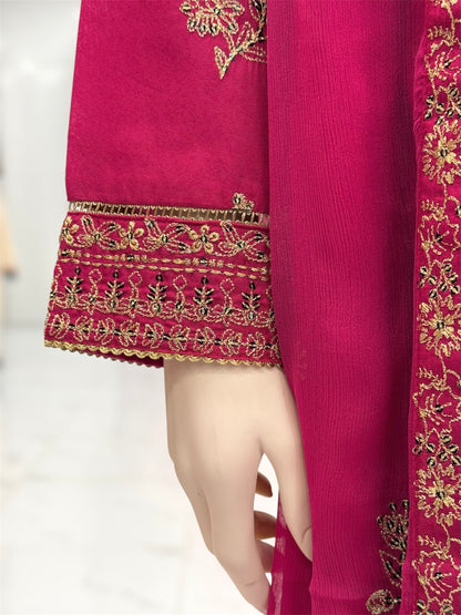 Meher-e-Zari  Lawn Karandi K48-B | Stitched | 3 Piece