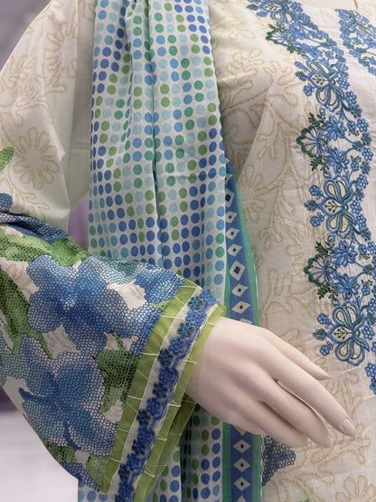 S Prints Lawn L-70 | Stitched | 3 Piece