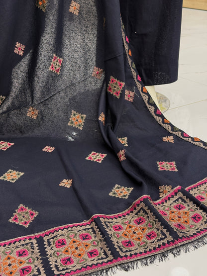 Multi Square Cotton karandi 207-A | Stitched | 3 Piece