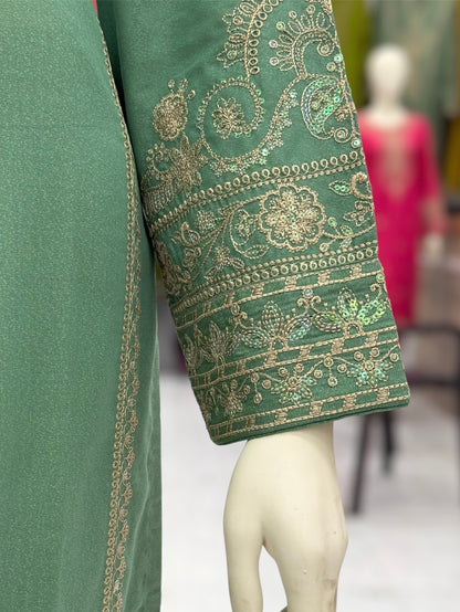 Taj Mahal Lawn Karandi K41-A | Stitched | 3 Piece