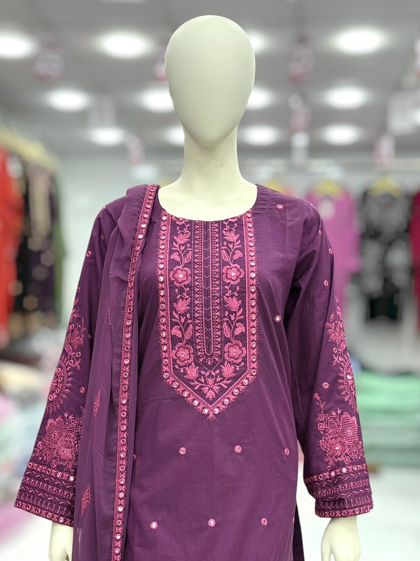 Mirror White Exclusive Lawn L98-A | Stitched | 3 Piece