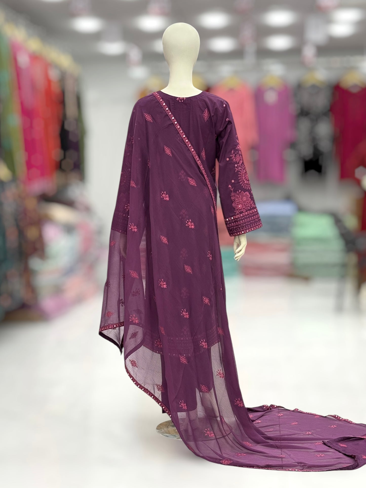 Mirror White Exclusive Lawn L98-A | Stitched | 3 Piece