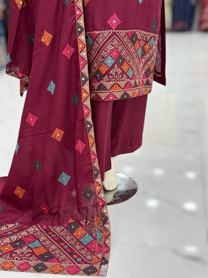Magical Square Marjanda| MS-56A | 3 Piece | Stitched