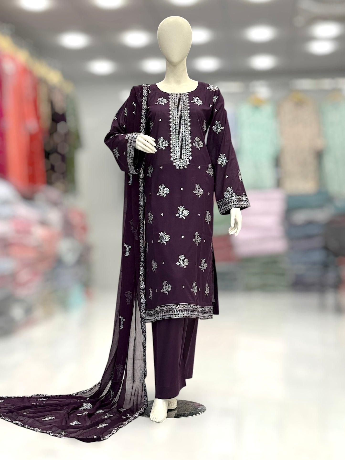 Meher-e-Zari Exclusive Lawn L78-A | Stitched | 3 Piece