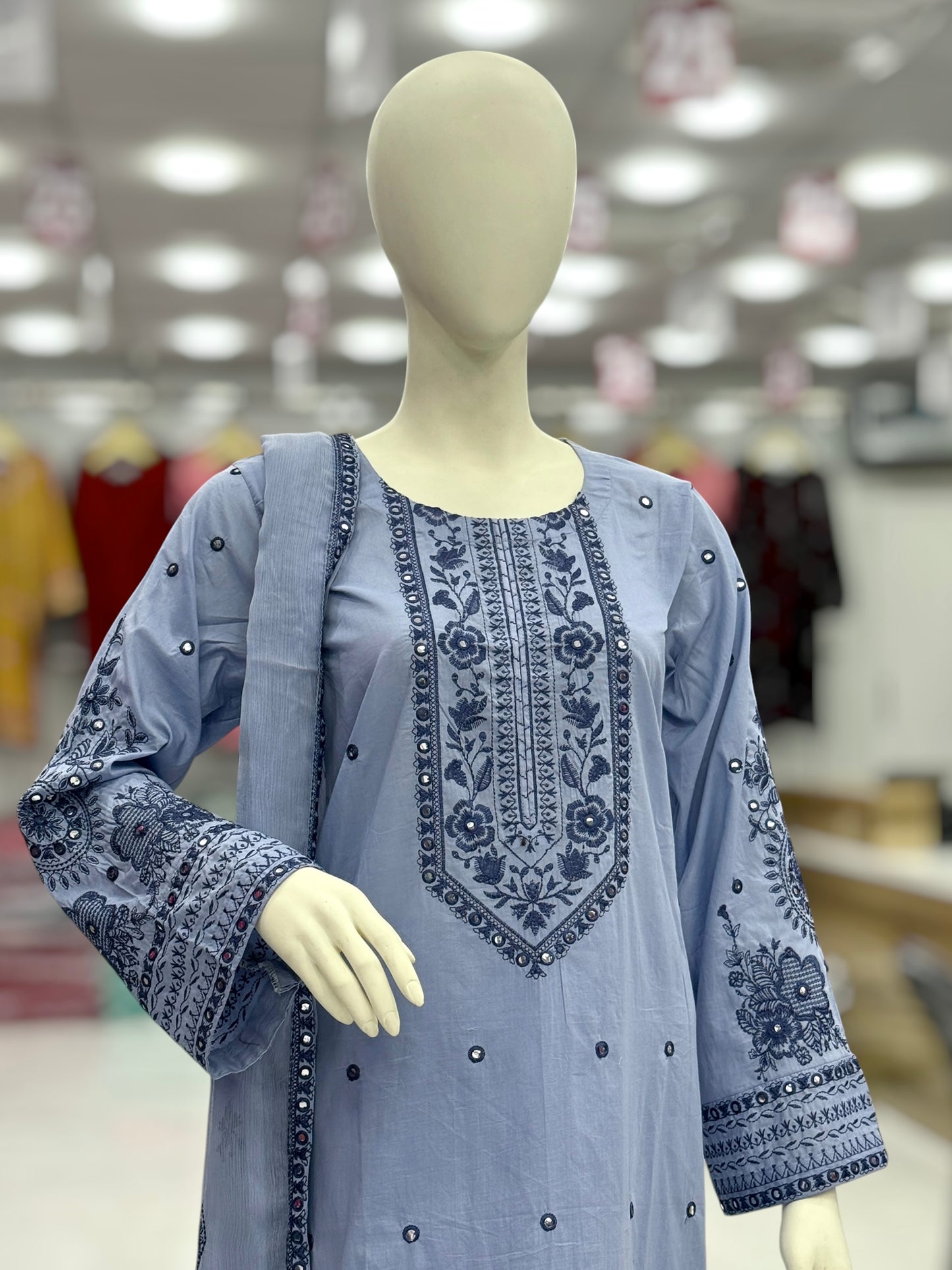 Mirror White Exclusive Lawn L98-B | Stitched | 3 Piece