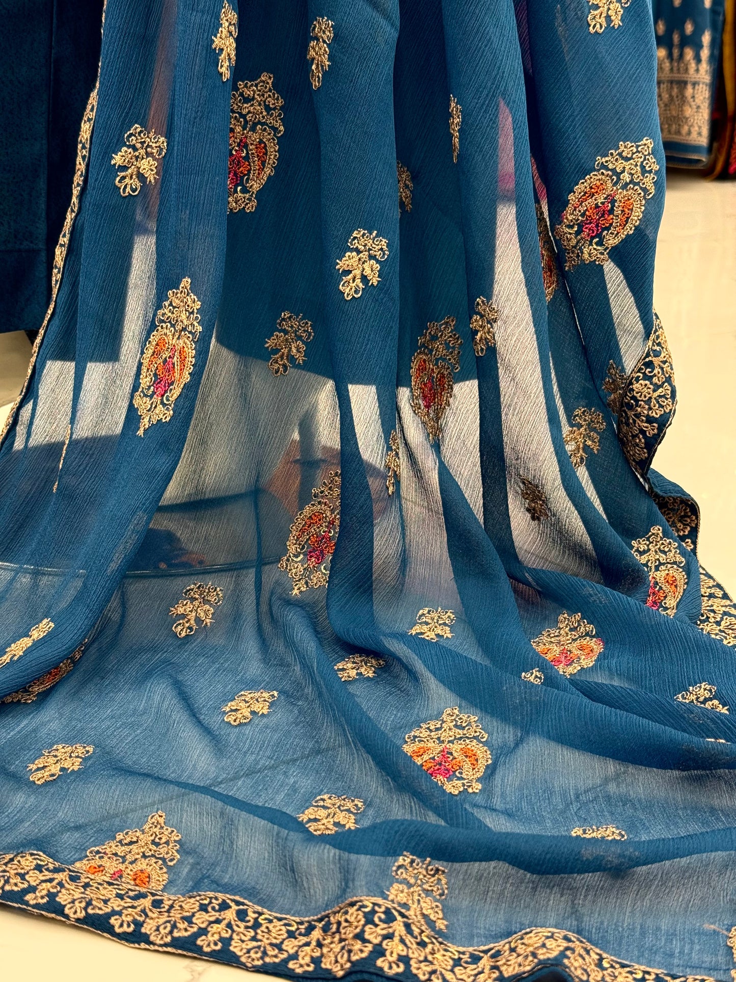 Bahar-e-subh Royal Blue 87-C | Stitched | 3 Piece