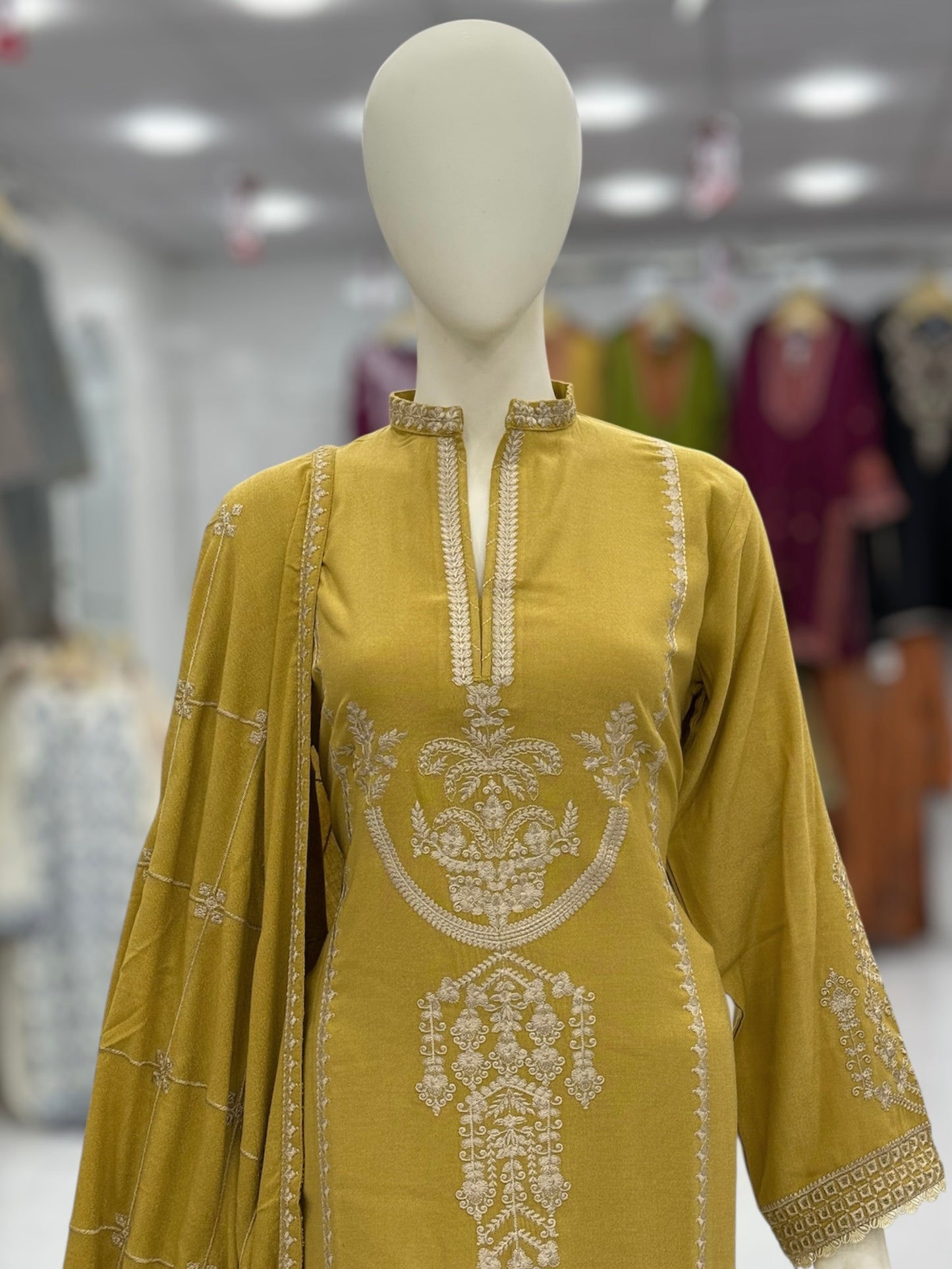 Crown Leather Peach 212-B | Stitched | 3 Piece