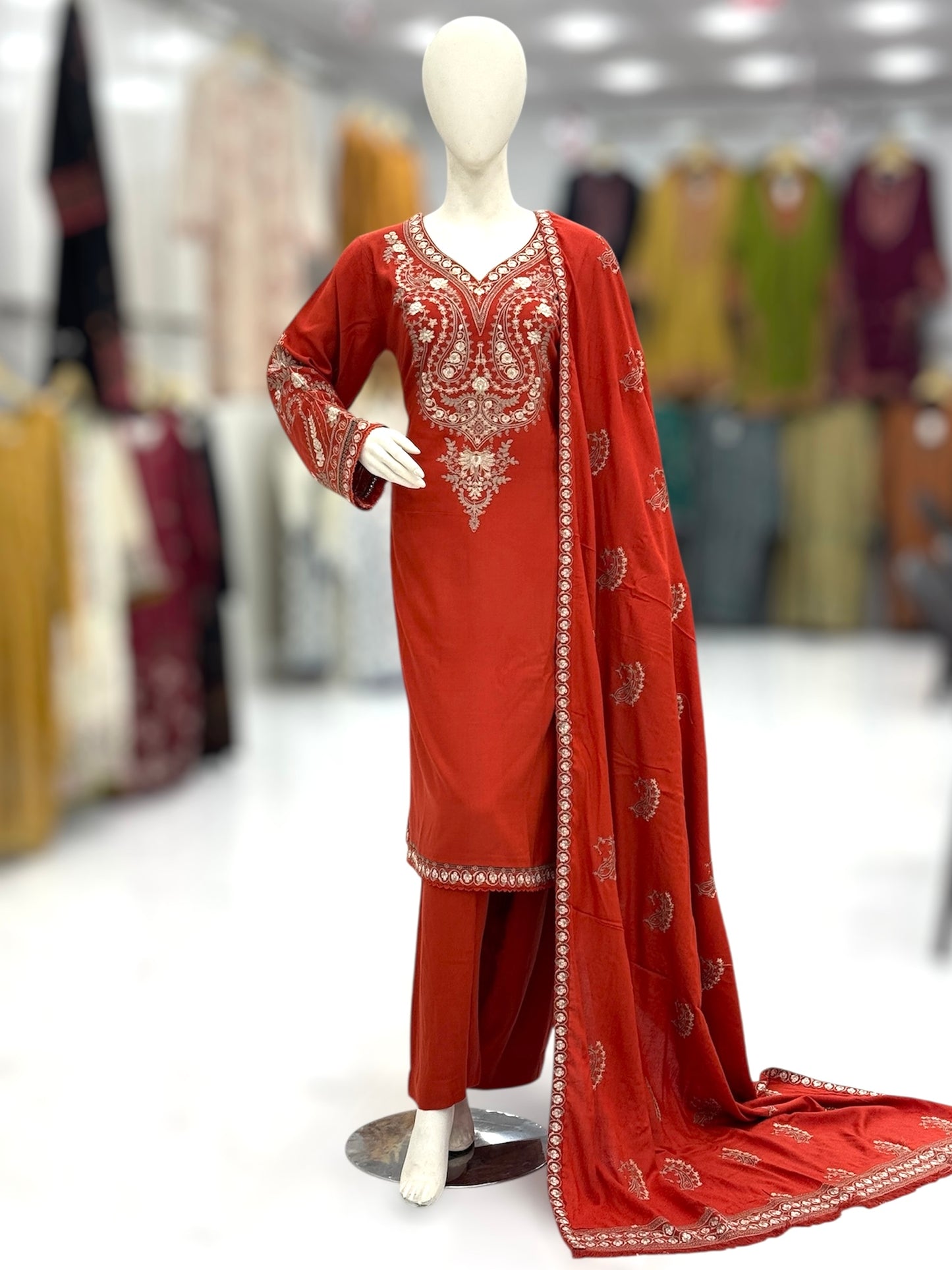 Monochrome Leather Peach 212-B | Stitched | 3 Piece