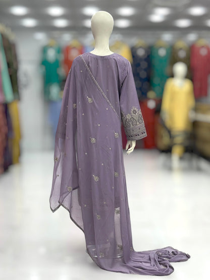 Dilkash Lawn Karandi K166-A | Stitched | 3 Piece