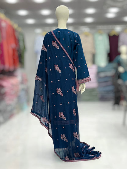 Chilman Exclusive Lawn L73-B | Stitched | 3 Piece