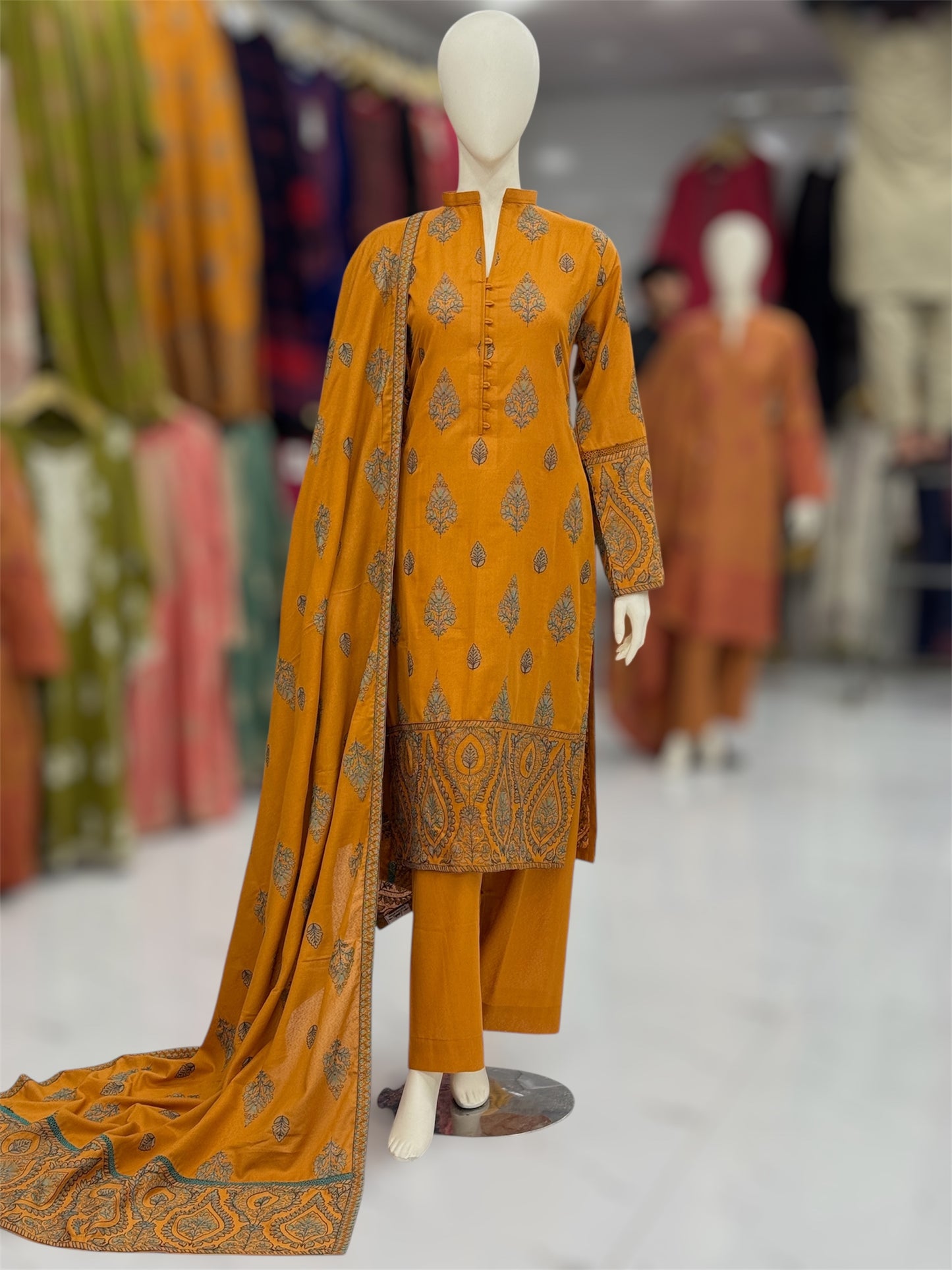 Amber Heritage Embroiderd Karandi | 59-A | 3 Piece | Stitched
